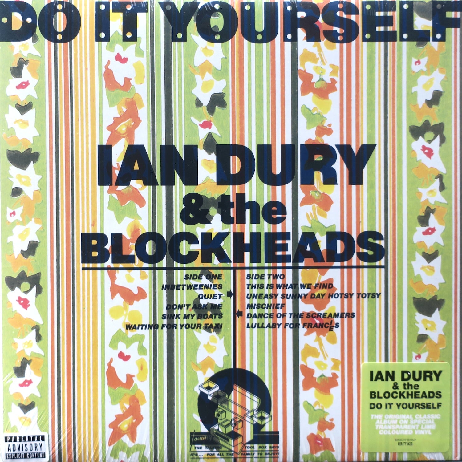 IAN DURY & THE BLOCKHEADS 'Do It Yourself' LIME Vinyl LP