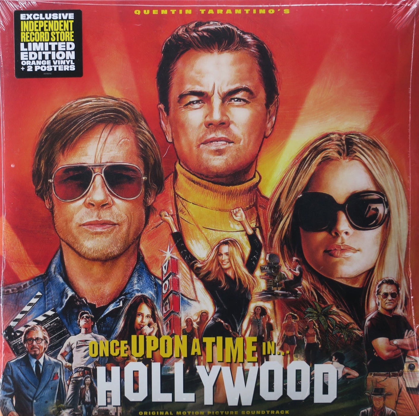 once upon a time in hollywood orange盤 ONCE UPON A TIME IN HOLLYWOOD' Soundtrack ORANGE Vinyl 2LP