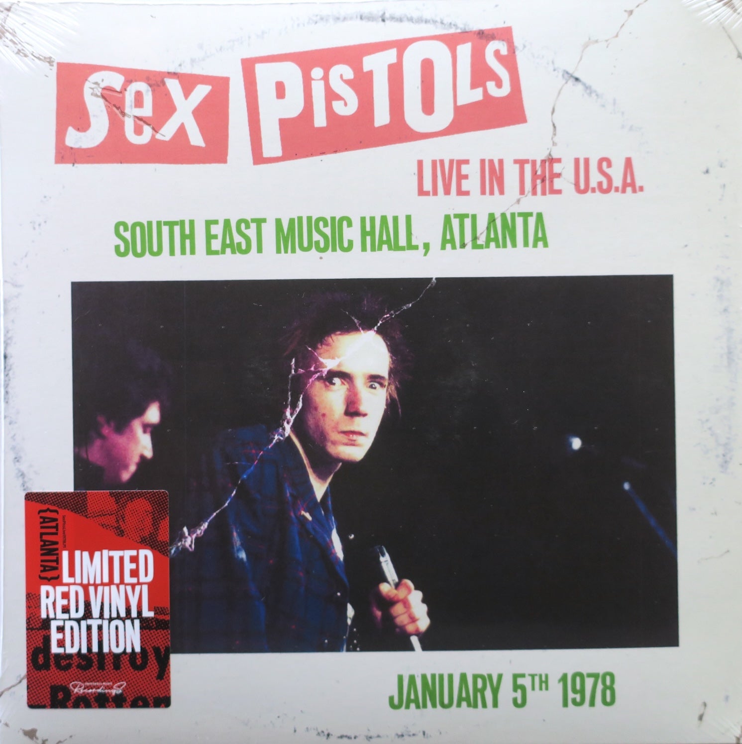 SEX PISTOLS 'Live In The U.S.A. 1978 - Atlanta' RED Vinyl LP