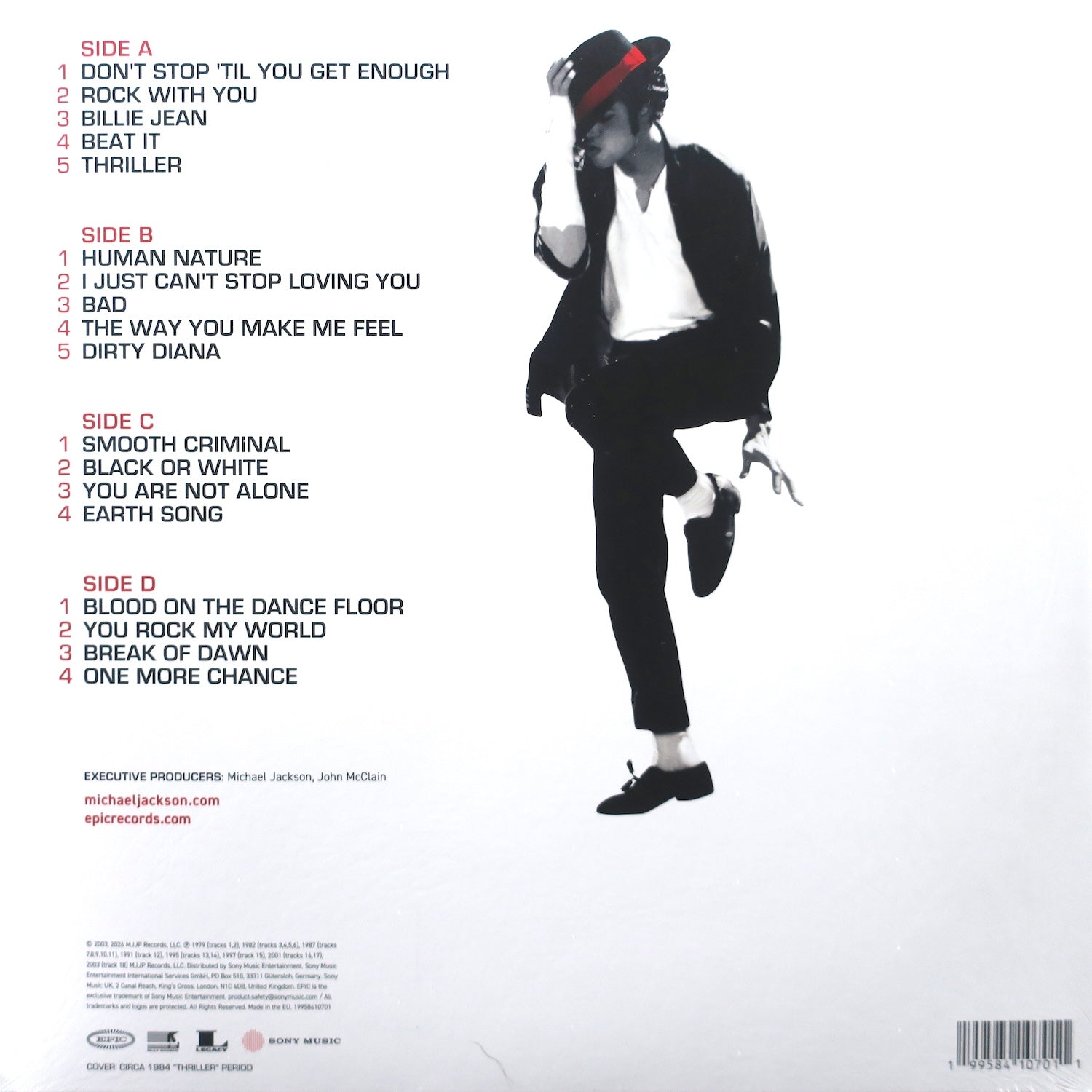 MICHAEL JACKSON 'Number Ones' RED Vinyl 2LP – GOLDMINE RECORDS PTY