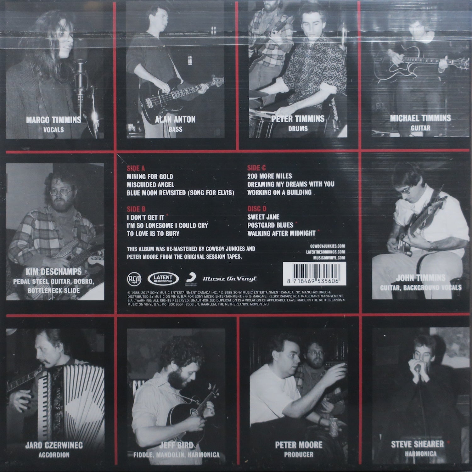 COWBOY JUNKIES 'Trinity Session' 180g Vinyl 2LP – GOLDMINE RECORDS