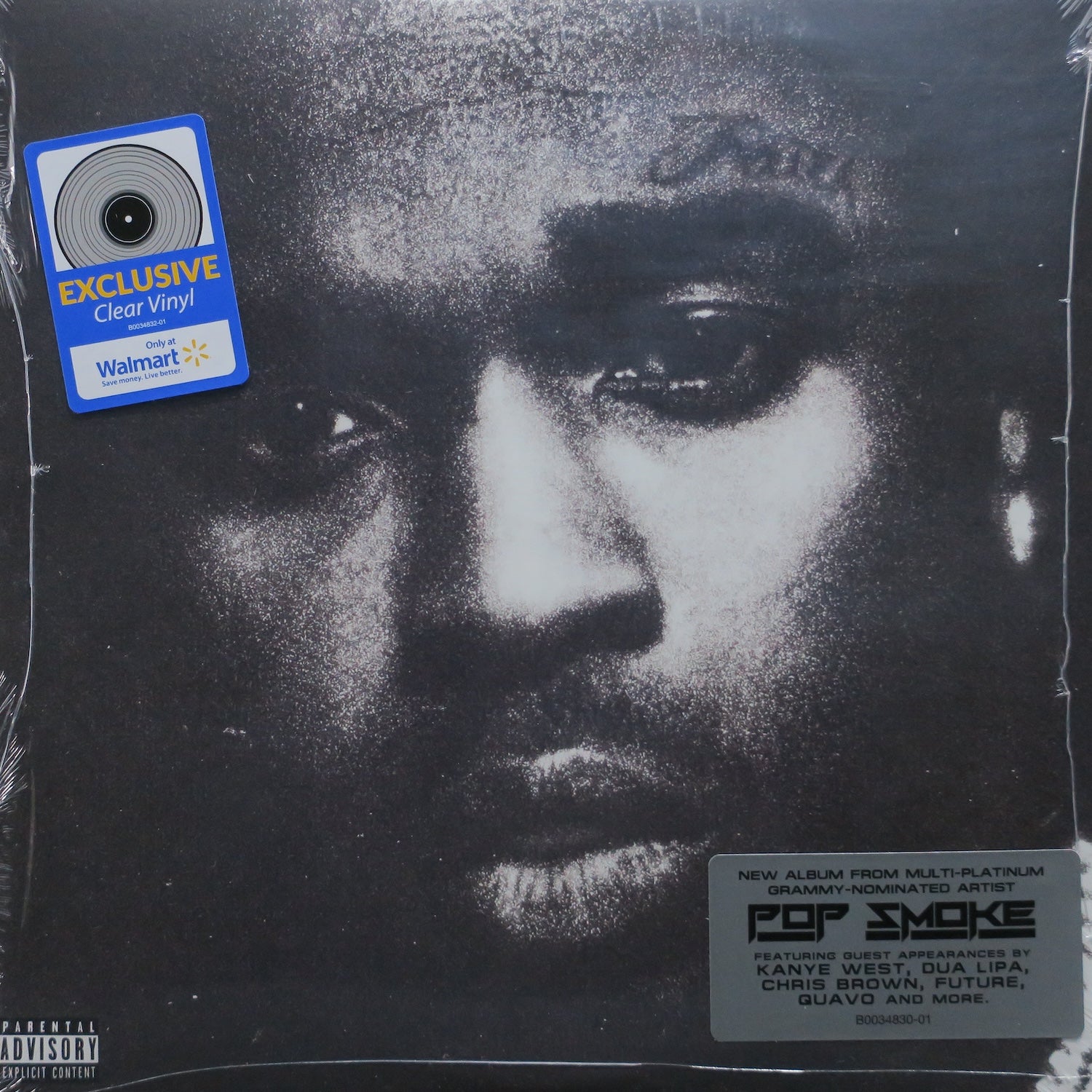 POP SMOKE 'Shoot For The Stars Aim For The Moon' GREY MARBLE