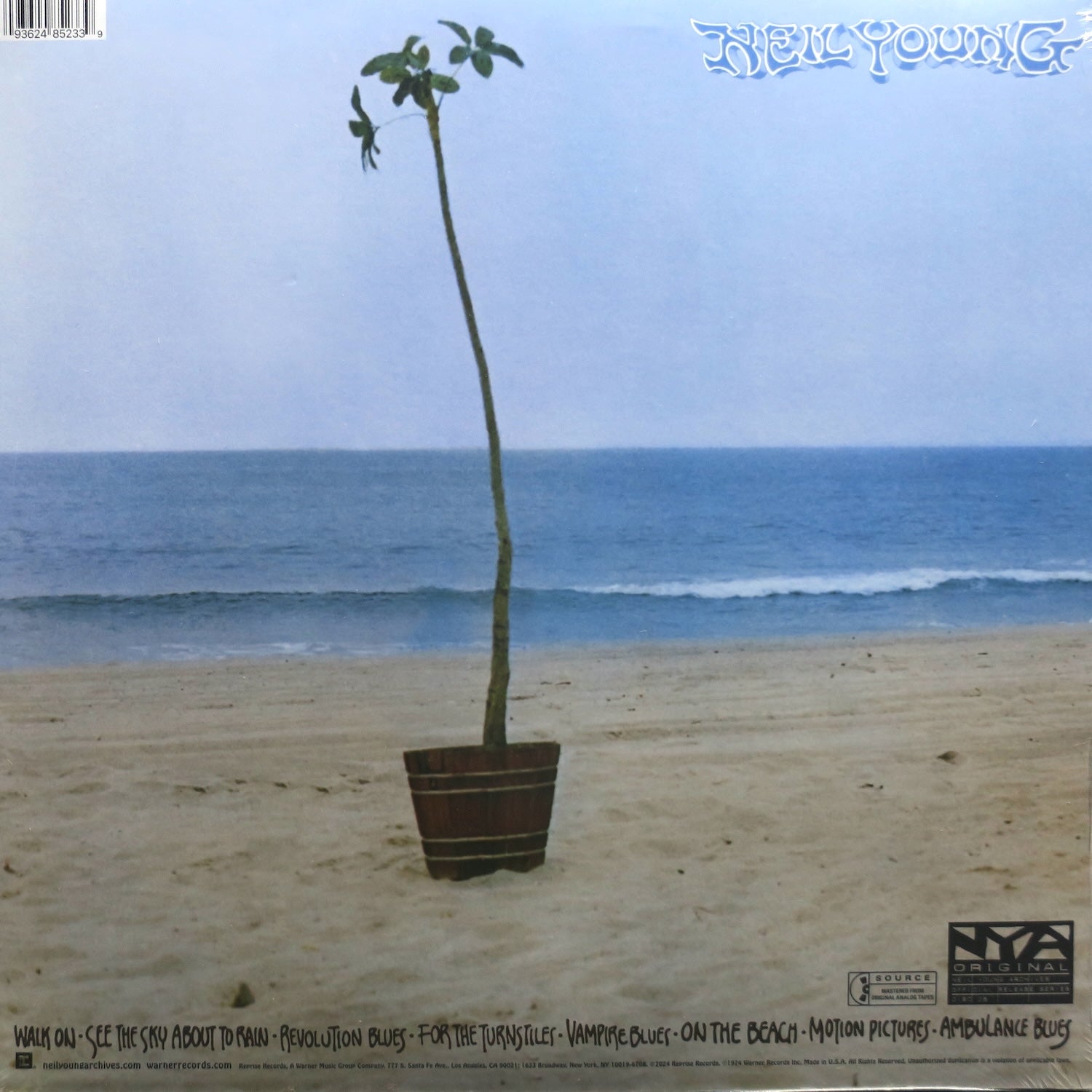 NEIL YOUNG 'On The Beach' 50 Anniversary CLEAR Vinyl LP