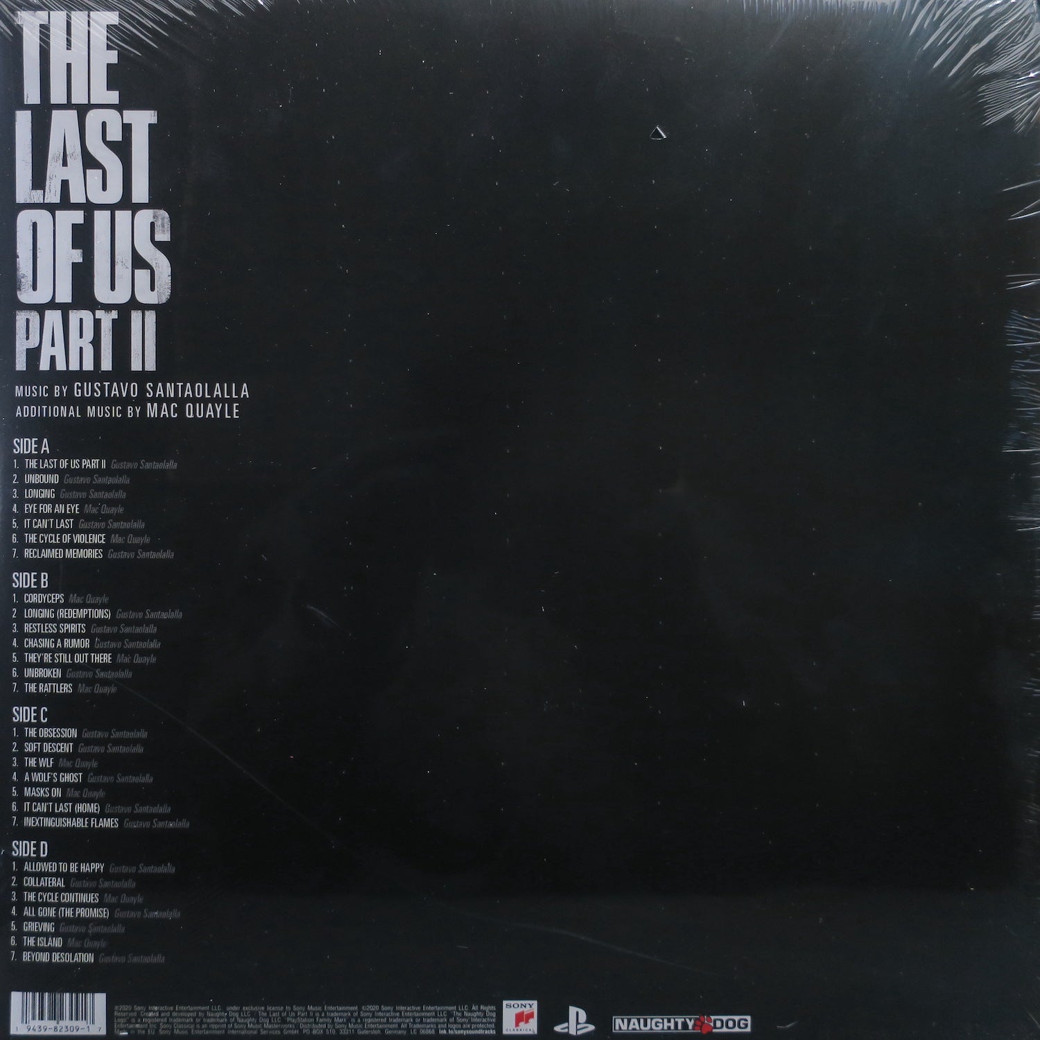 LAST OF US: Part 2' Game Soundtrack by Gustavo Santolalla 180g
