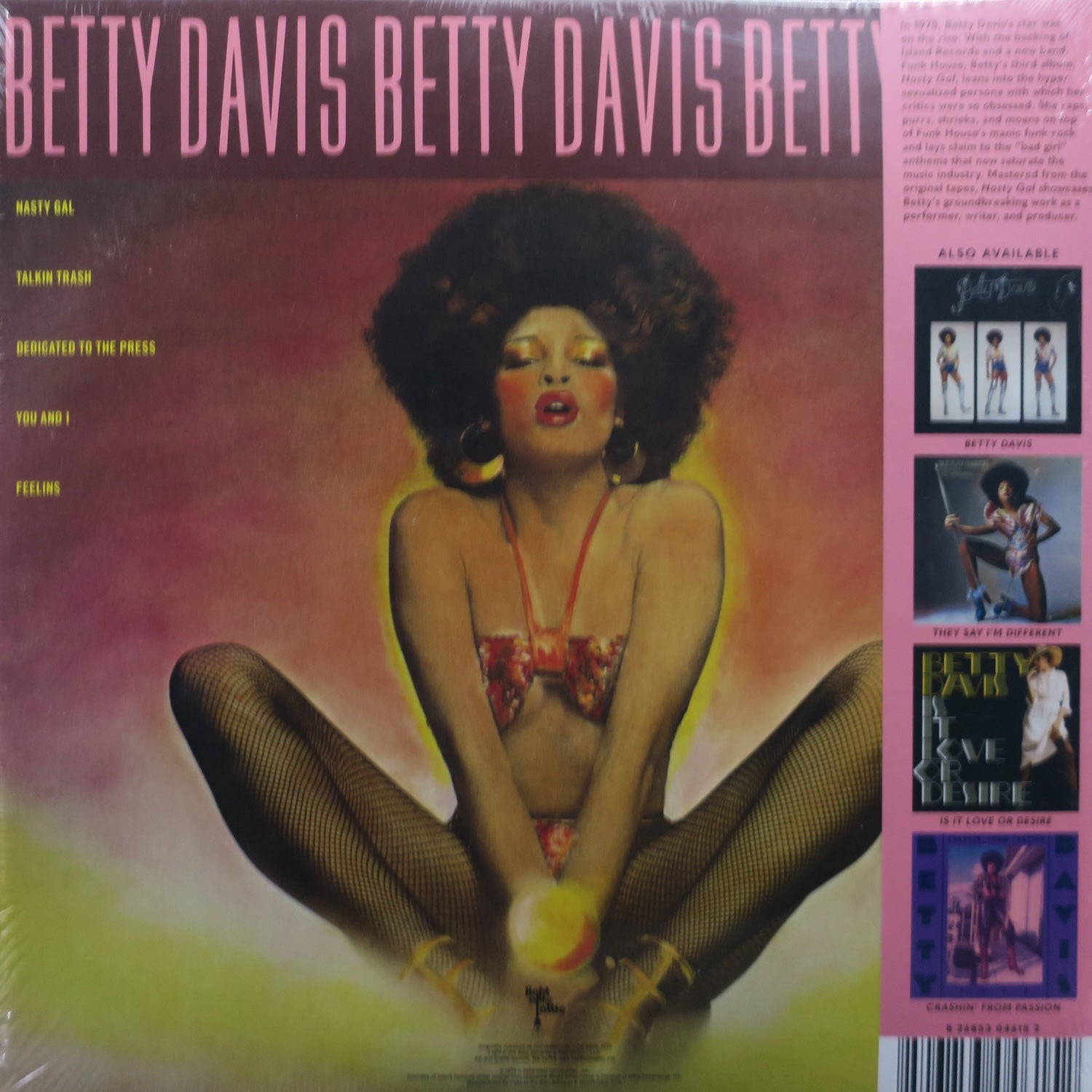 BETTY DAVIS 'Nasty Gal' METALLIC GOLD Vinyl 2LP – GOLDMINE RECORDS