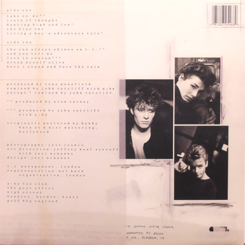 A-HA 'Hunting High And Low' Vinyl LP