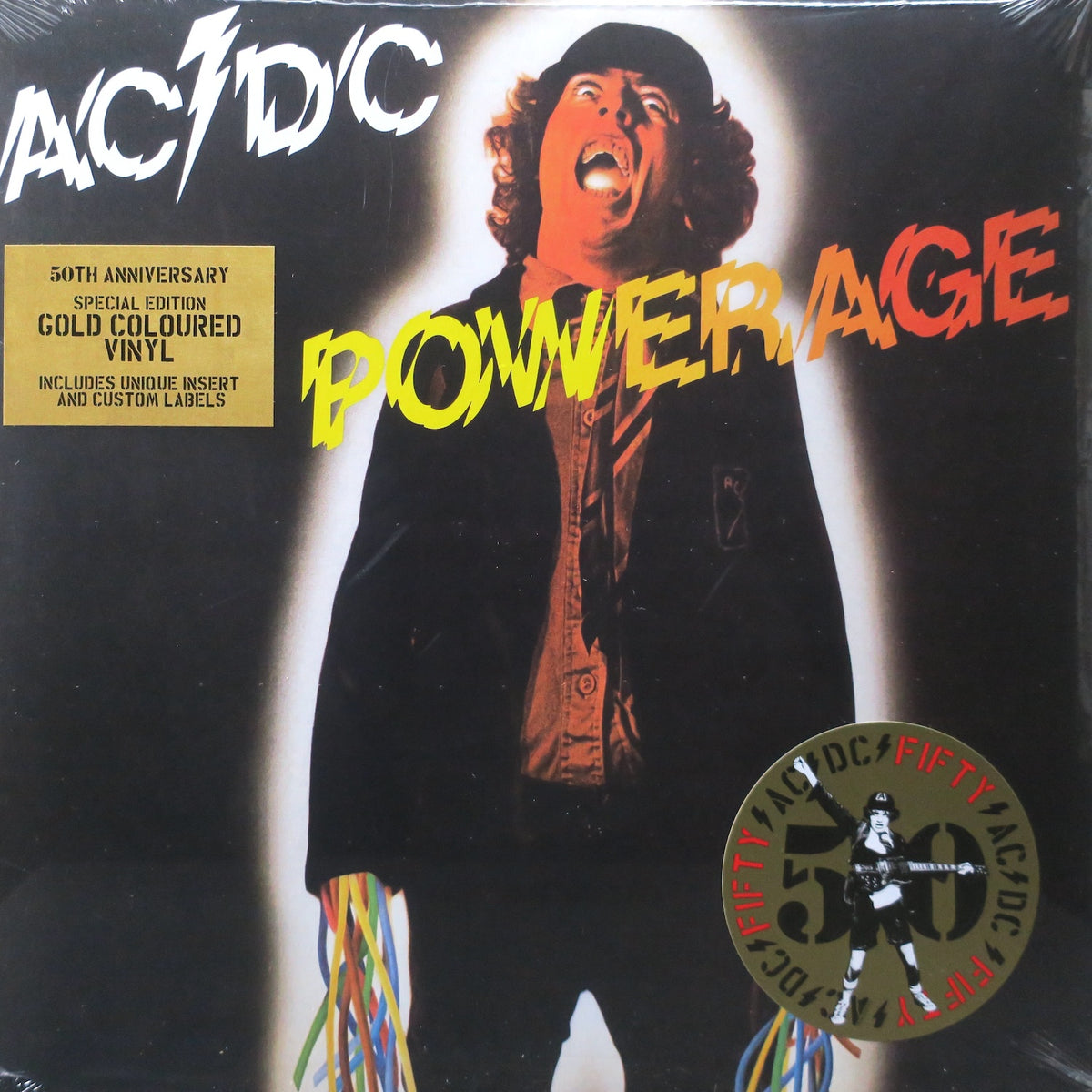 AC/DC 'Powerage' Anniversary GOLD Vinyl LP – GOLDMINE RECORDS