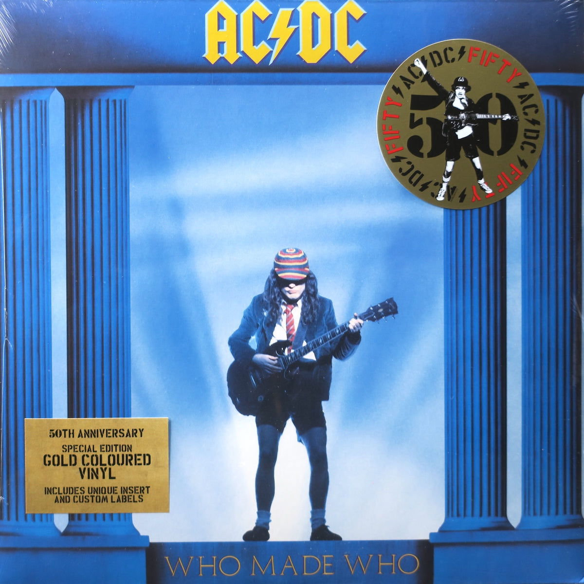 AC/DC 'Who Made Who' Anniversary GOLD Vinyl LP – GOLDMINE RECORDS