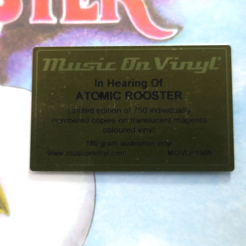 ATOMIC ROOSTER 'In Hearing Of' 180g MAGENTA Vinyl LP (1977 Hard Rock)