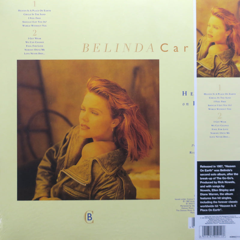 BELINDA CARLISLE 'Heaven On Earth' HALF SPEED MASTERED Vinyl LP