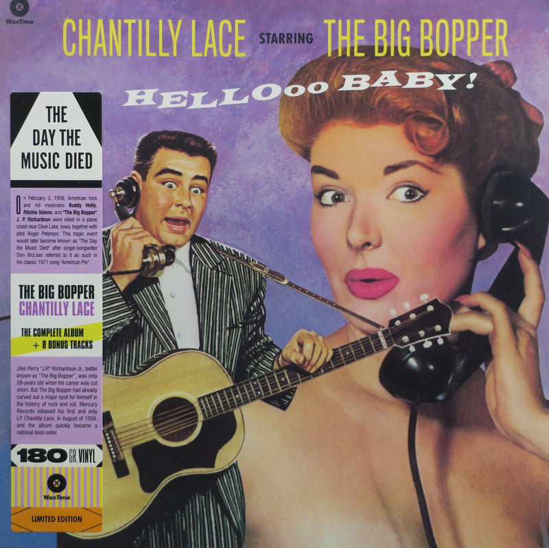 BIG BOPPER 'Chantilly Lace' 180g Vinyl LP (1959 Rock n Roll)