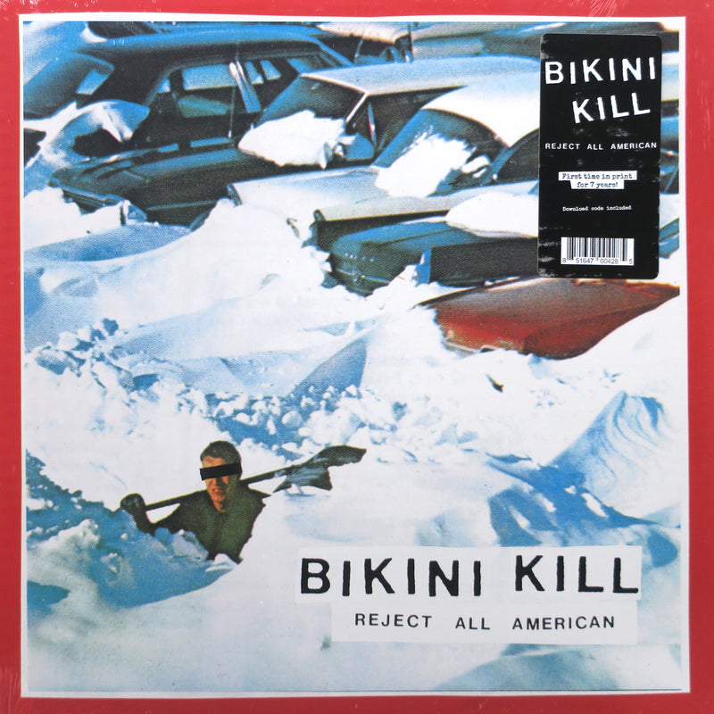 BIKINI KILL 'Reject All American' AQUA Vinyl LP (1996 Punk/Indie)