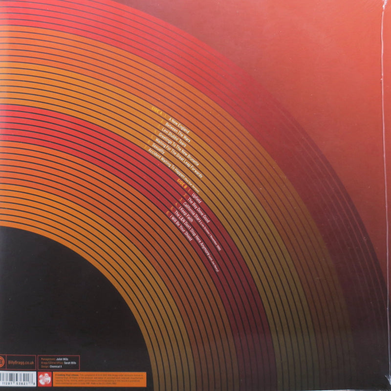 BILLY BRAGG 'The Roaring Forty - 1983-2023' ORANGE Vinyl LP