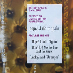 BRITNEY SPEARS 'Oops! I Did It Again' PURPLE Vinyl LP
