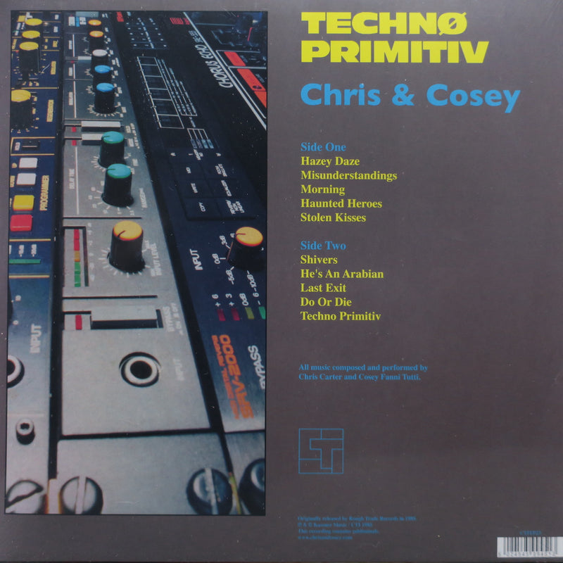 CHRIS & COSEY 'Techno Primitiv' Remastered BLUE Vinyl LP
