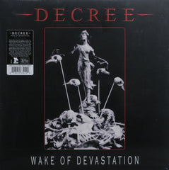 DECREE 'Wake Of Devastation' WHITE Vinyl LP (1997 Industrial)