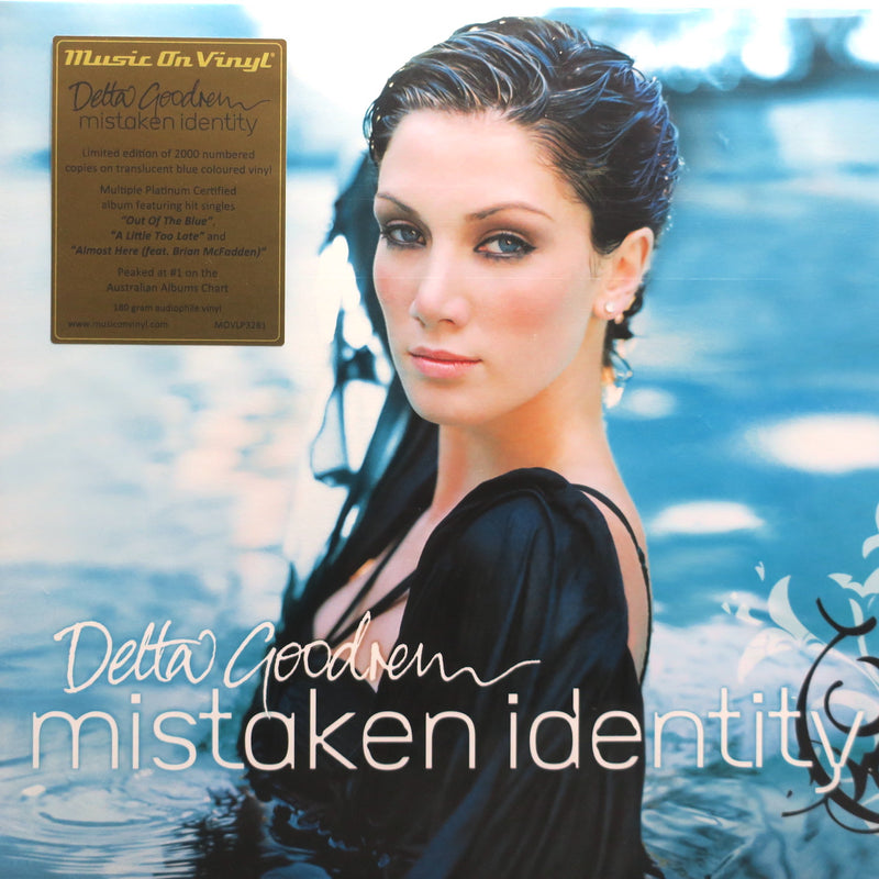 DELTA GOODREM 'Mistaken Identity' 180g BLUE Vinyl 2LP