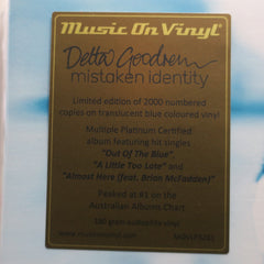 DELTA GOODREM 'Mistaken Identity' 180g BLUE Vinyl 2LP