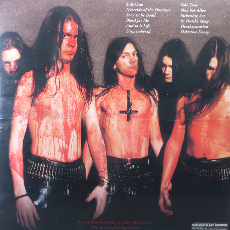 DISMEMBER 'Like An Ever Flowing Stream' CYAN/BLACK MARBLE Vinyl LP (1991 Death Metal)
