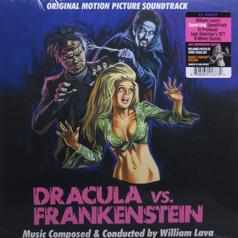 'DRACULA Vs. FRANKENSTEIN' Soundtrack ORANGE Vinyl LP