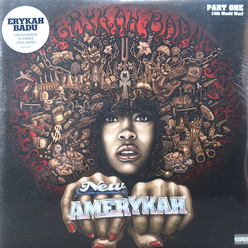 ERYKAH BADU 'New Amerykah Part 1' PURPLE Vinyl LP