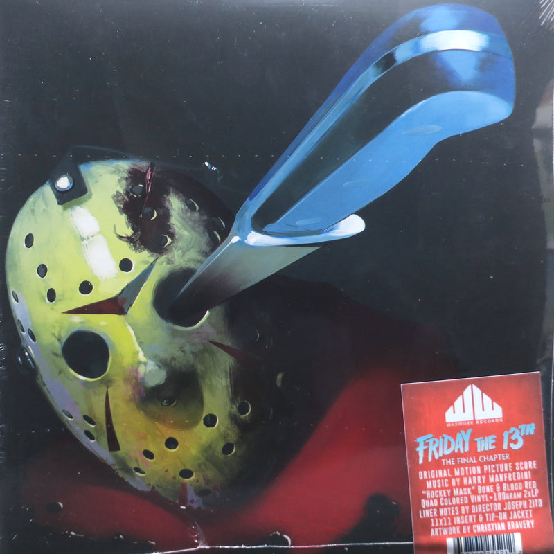 'FRIDAY THE 13TH Part 4: Final Chapter' Soundtrack "HOCKEY MASK" Colour Vinyl 2LP