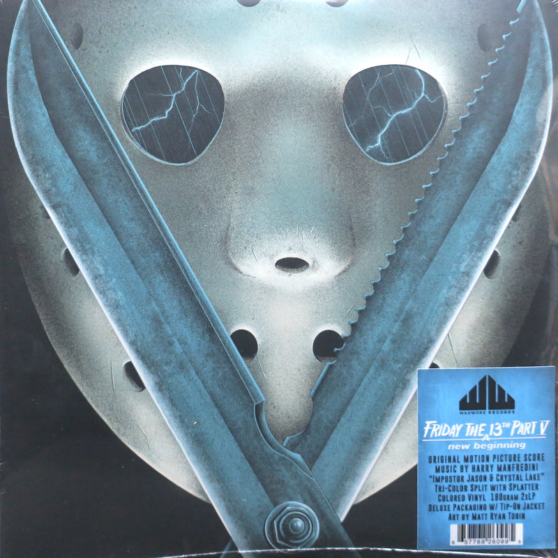 'FRIDAY THE 13TH Part 5: New Beginning' Soundtrack "IMPOSTER JASON/CRYSTAL LAKE" Colour Vinyl 2LP