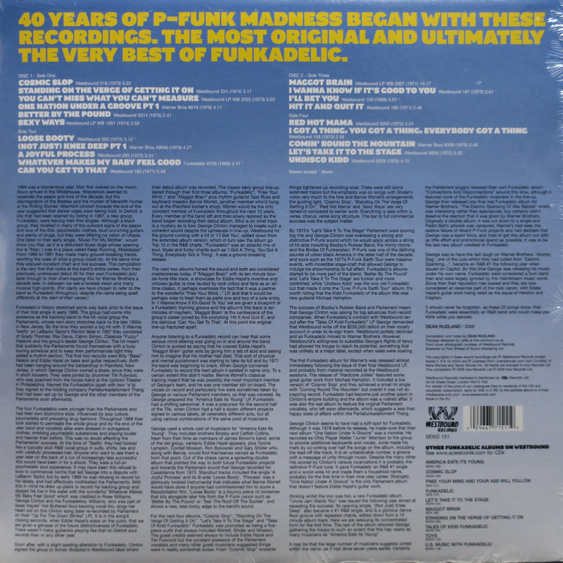 FUNKADELIC 'Standing On The Verge: Best Of' Vinyl 2LP