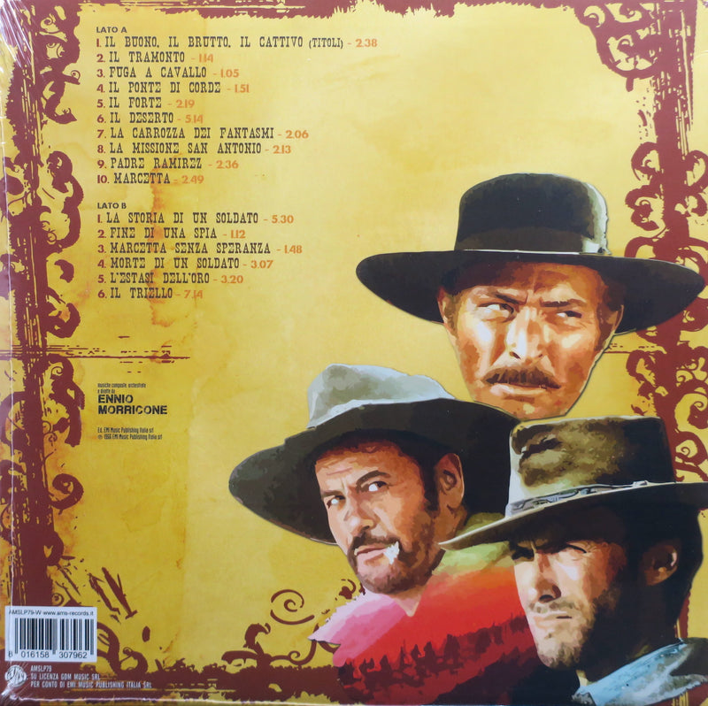 'THE GOOD, THE BAD AND THE UGLY' Soundtrack Ennio Morricone WHITE Vinyl LP