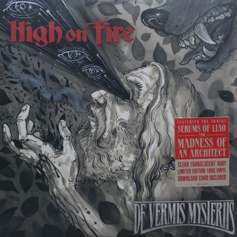 HIGH ON FIRE 'De Vermis Mysteriis' CLEAR/RED Vinyl 2LP