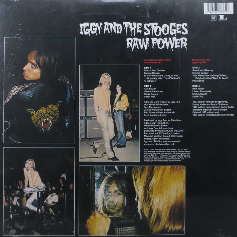 IGGY & THE STOOGES 'Raw Power' GOLD Vinyl 2LP (Bowie & Iggy Mixes)