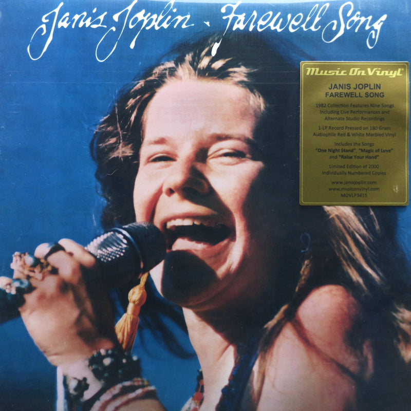 JANIS JOPLIN 'Farewell Song' 180g RED/WHITE MARBLE Vinyl LP