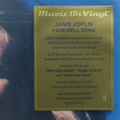 JANIS JOPLIN 'Farewell Song' 180g RED/WHITE MARBLE Vinyl LP