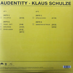 KLAUS SCHULZE 'Audentity' Remastered 180g Vinyl 2LP