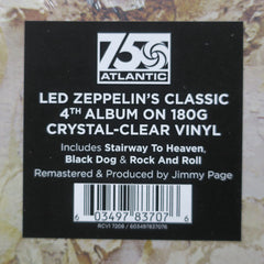 LED ZEPPELIN 'IV' Remastered 180g CLEAR Vinyl LP