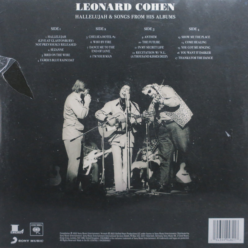 LEONARD COHEN	Hallelujah & Songs From Albums' BLUE Vinyl 2LP