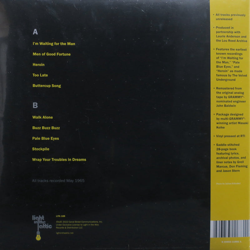LOU REED 'Words & Music' YELLOW Vinyl 2LP