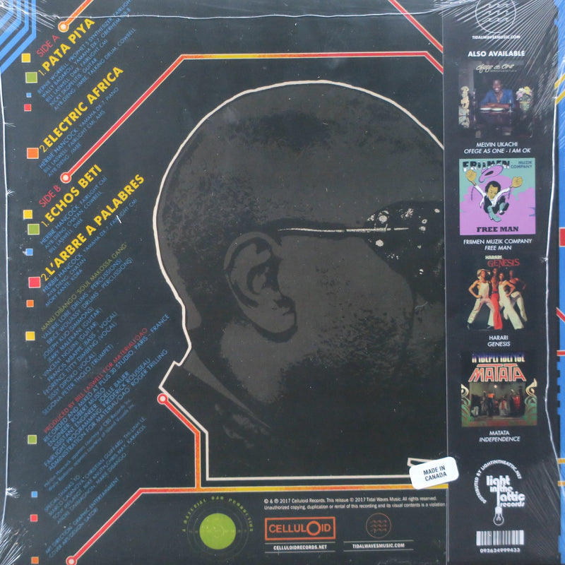MANU DIBANGO 'Electric Africa' BLUE Vinyl LP (1985 African Funk)