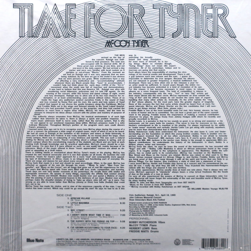 MCCOY TYNER 'Time For Tyner' BLUE NOTE TONE POET Vinyl LP