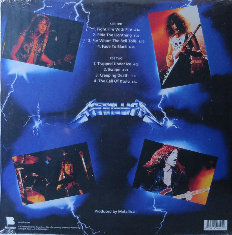 METALLICA 'Ride The Lightning' Remastered 180g Vinyl LP