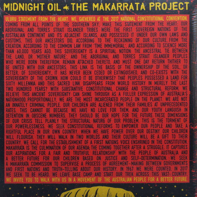 MIDNIGHT OIL 'Makarrata Project' YELLOW Vinyl LP
