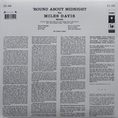 MILES DAVIS 'Round About Midnight' Vinyl LP
