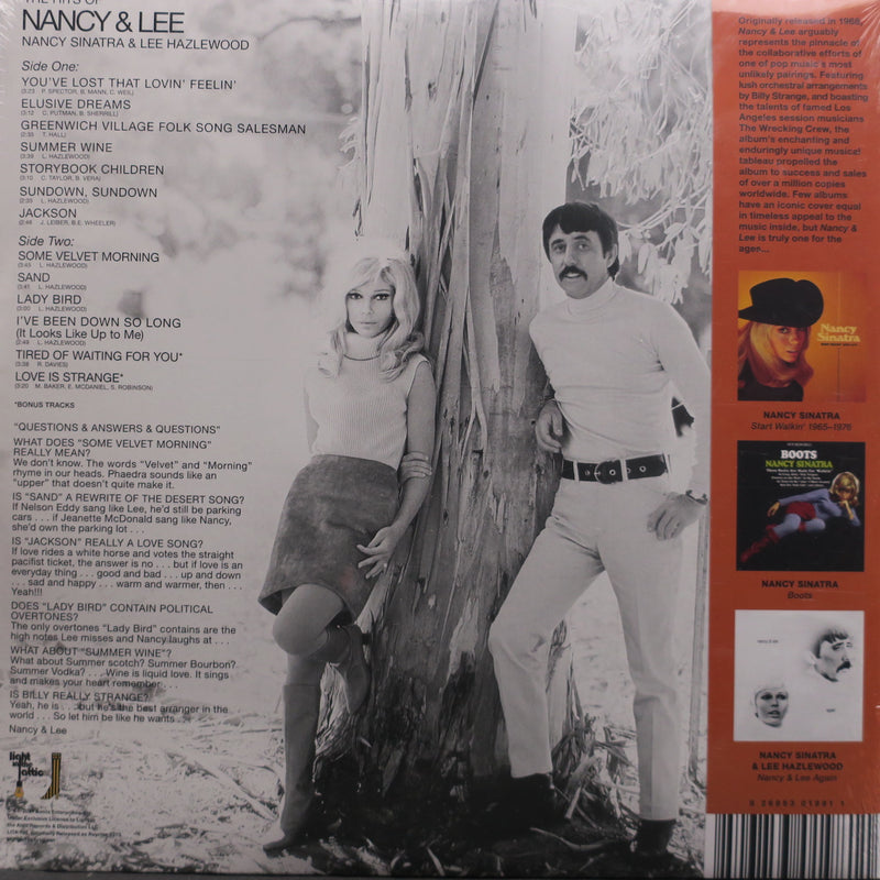 NANCY SINATRA & LEE HAZLEWOOD 'Nancy & Lee' BLACK Vinyl LP