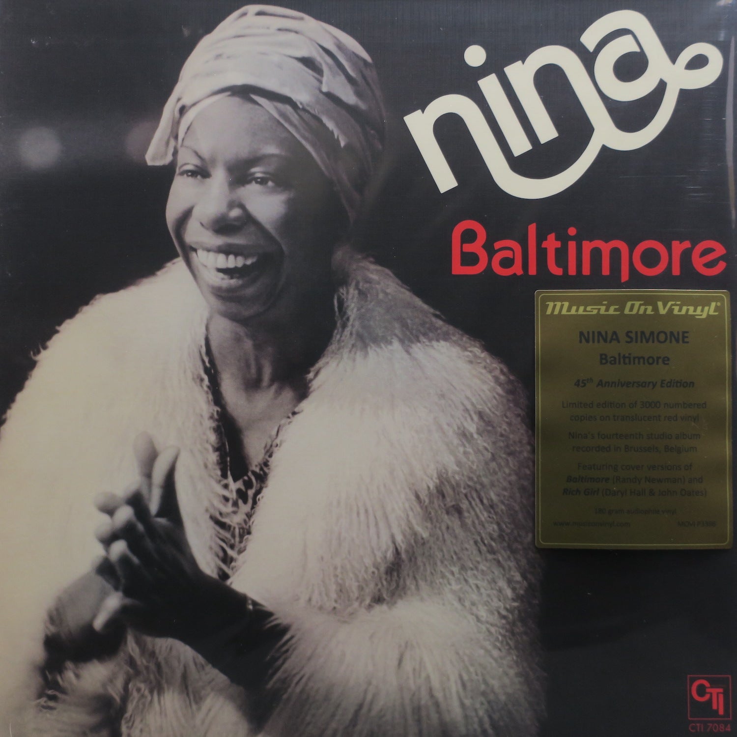 NINA SIMONE 'Baltimore' 180g RED Vinyl LP – GOLDMINE RECORDS PTY. LTD.