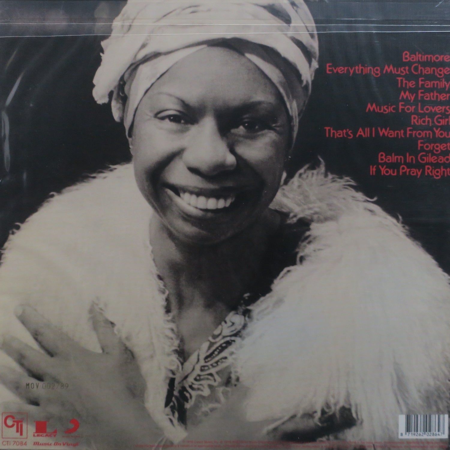 NINA SIMONE 'Baltimore' 180g RED Vinyl LP – GOLDMINE RECORDS PTY. LTD.