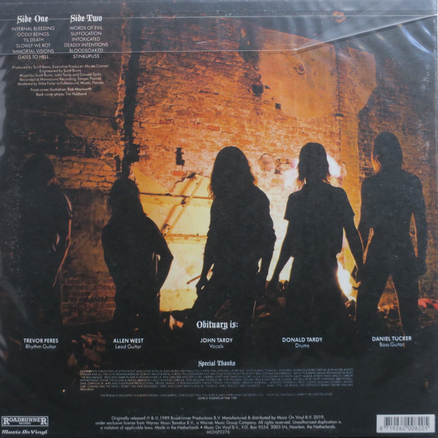 OBITUARY 'Slowly We Rot' 180g Vinyl LP (1989 Death Metal