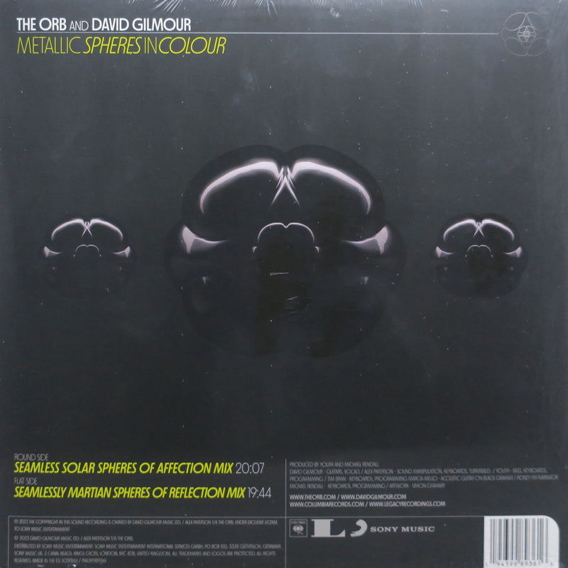 ORB ft DAVID GILMOUR 'Metallic Spheres In Colour' 180g Vinyl LP