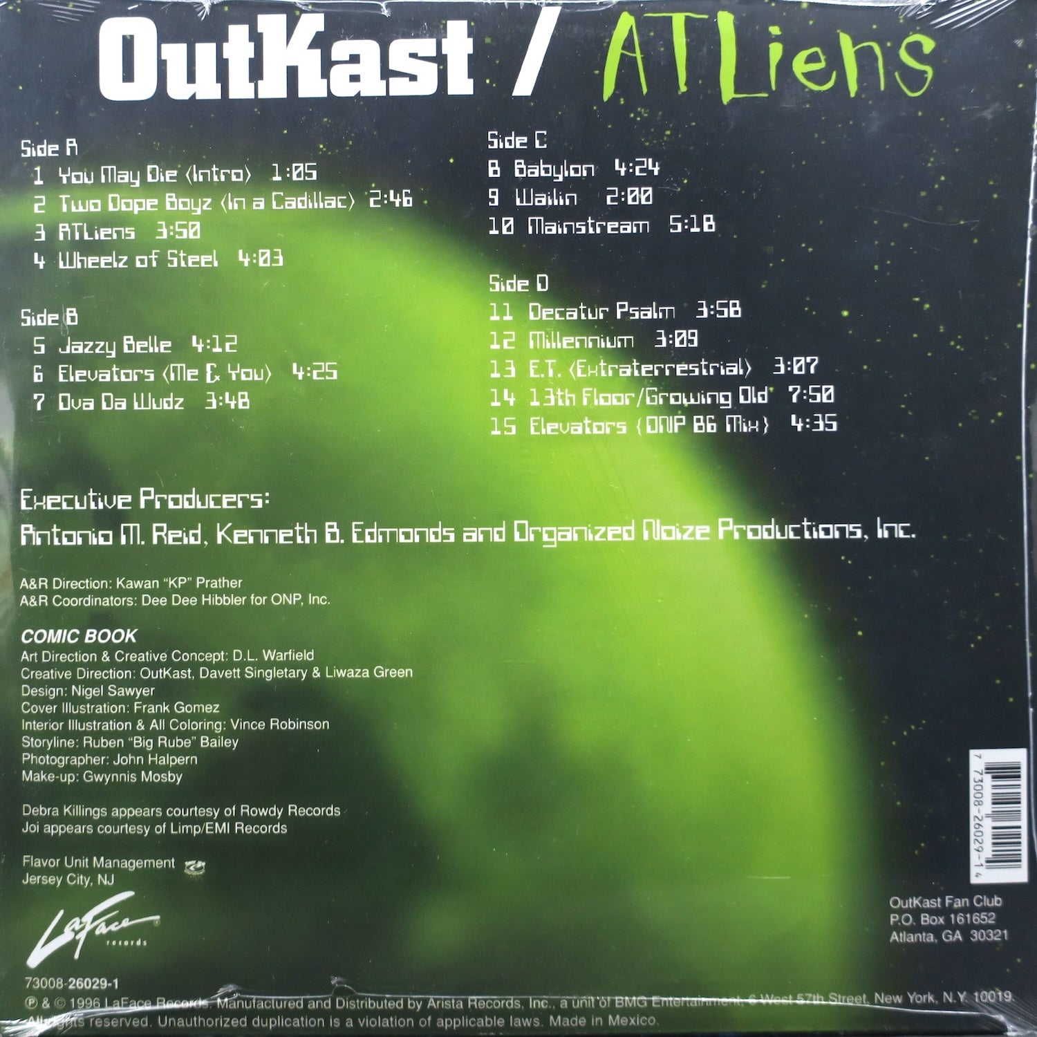 OUTKAST 'ATLiens' Vinyl 2LP – GOLDMINE RECORDS PTY. LTD.