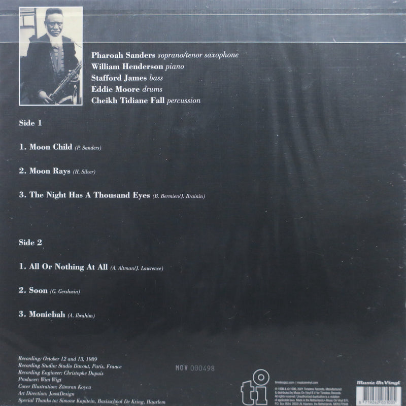 PHAROAH SANDERS 'Moon Child' 180g GOLD/ORANGE Vinyl LP (1990 Jazz/Post Bop)