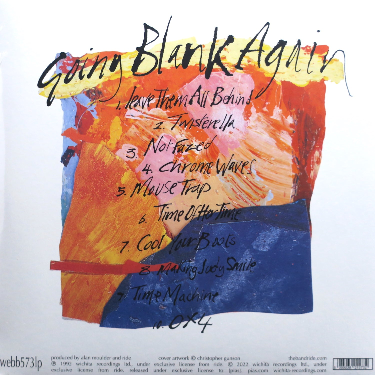 RIDE 'Going Blank Again' ORANGE Vinyl 2LP – GOLDMINE RECORDS